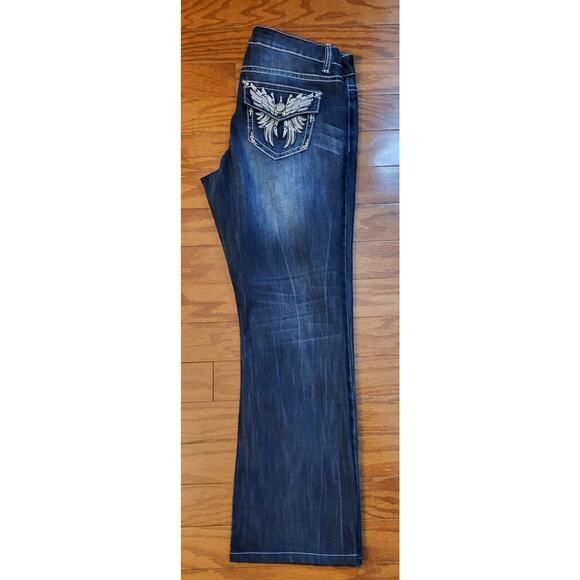 ND Weekend Cropped Jeans Embellished Fleur de Lis Pocket Women's 10 (32x29.5L) - Picture 14 of 14